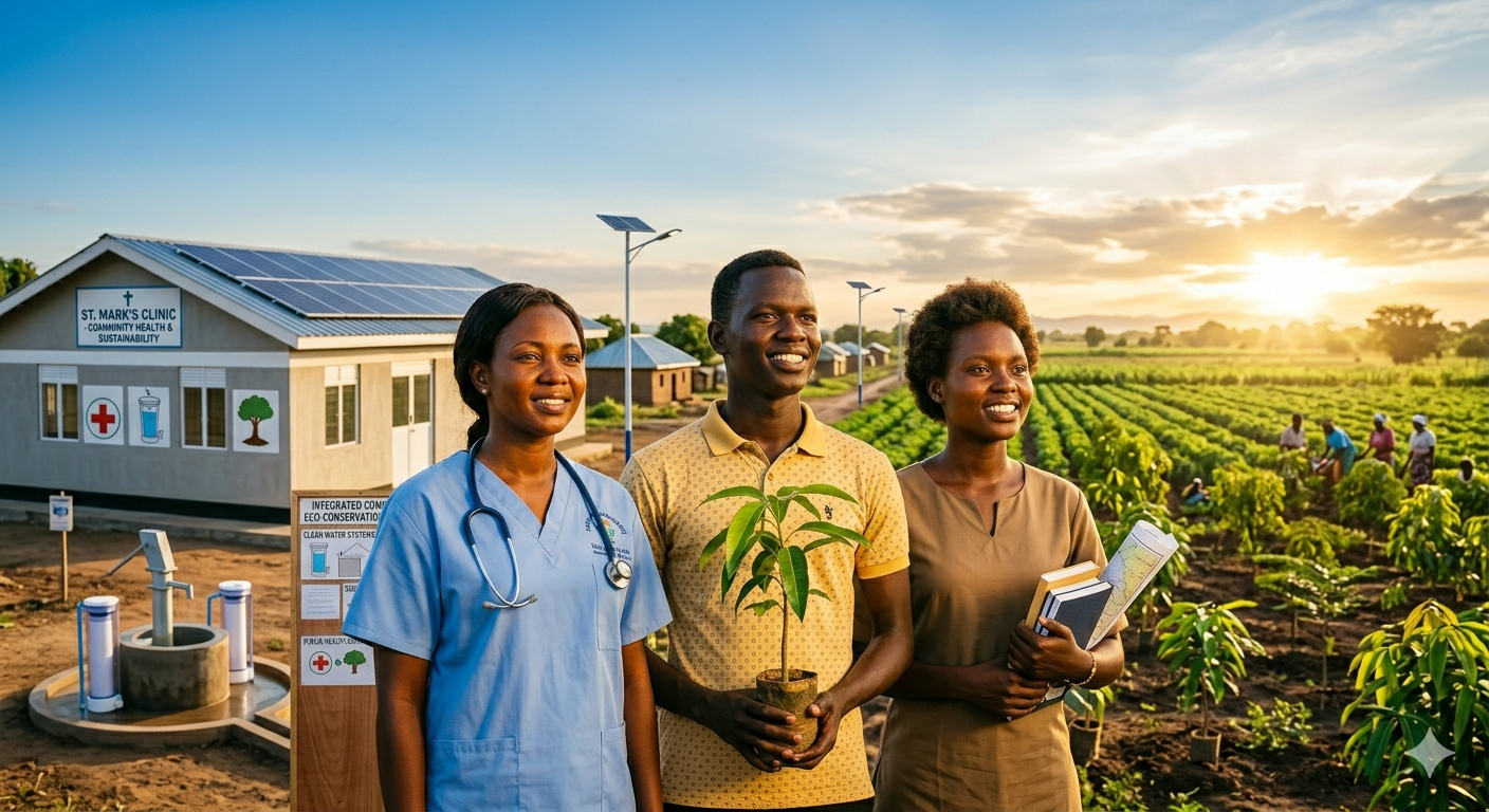 Healthcare workers and community members in South Sudan